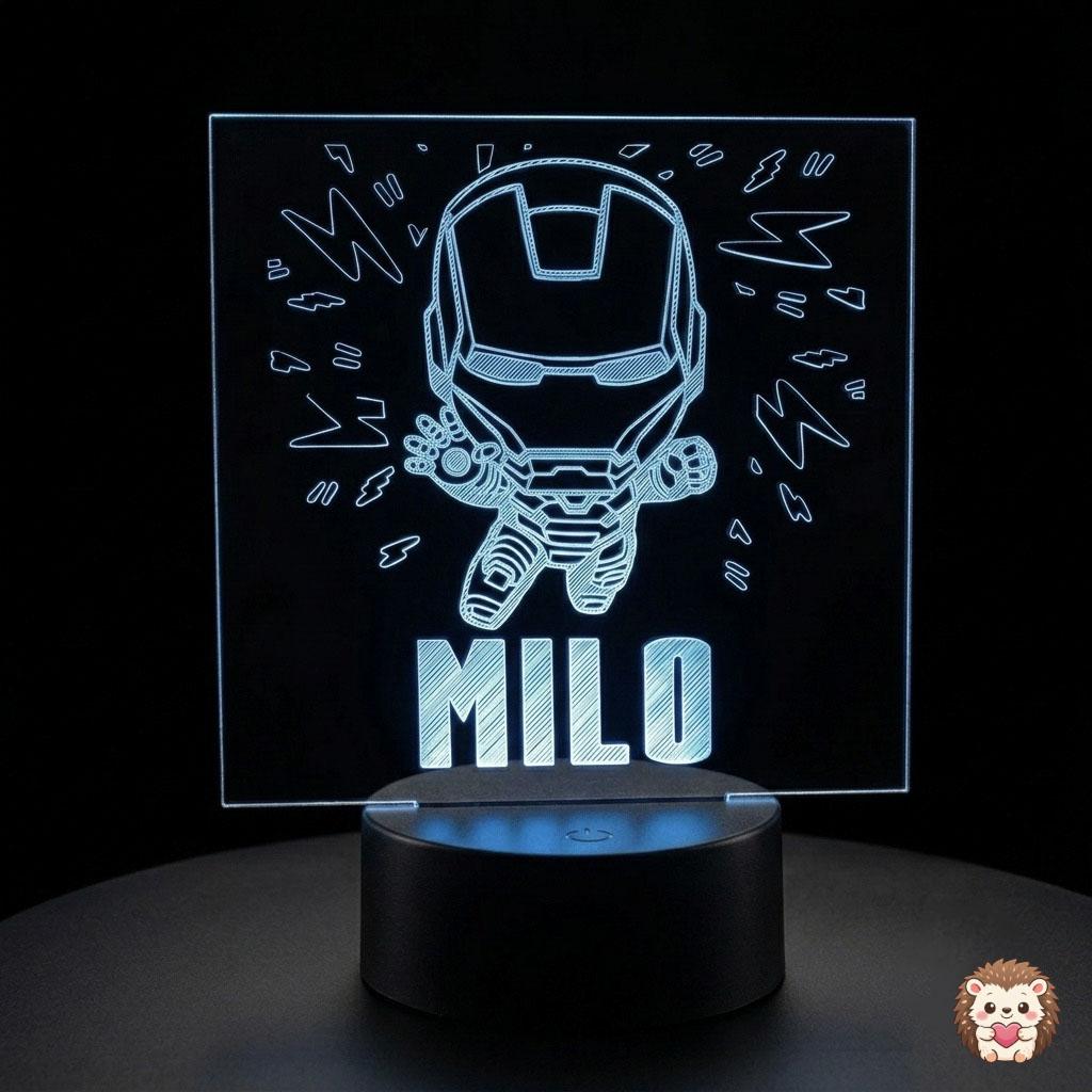 Veilleuse plexi iron man